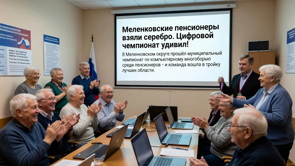 Меленковские пенсионеры взяли серебро. Цифровой чемпионат удивил!